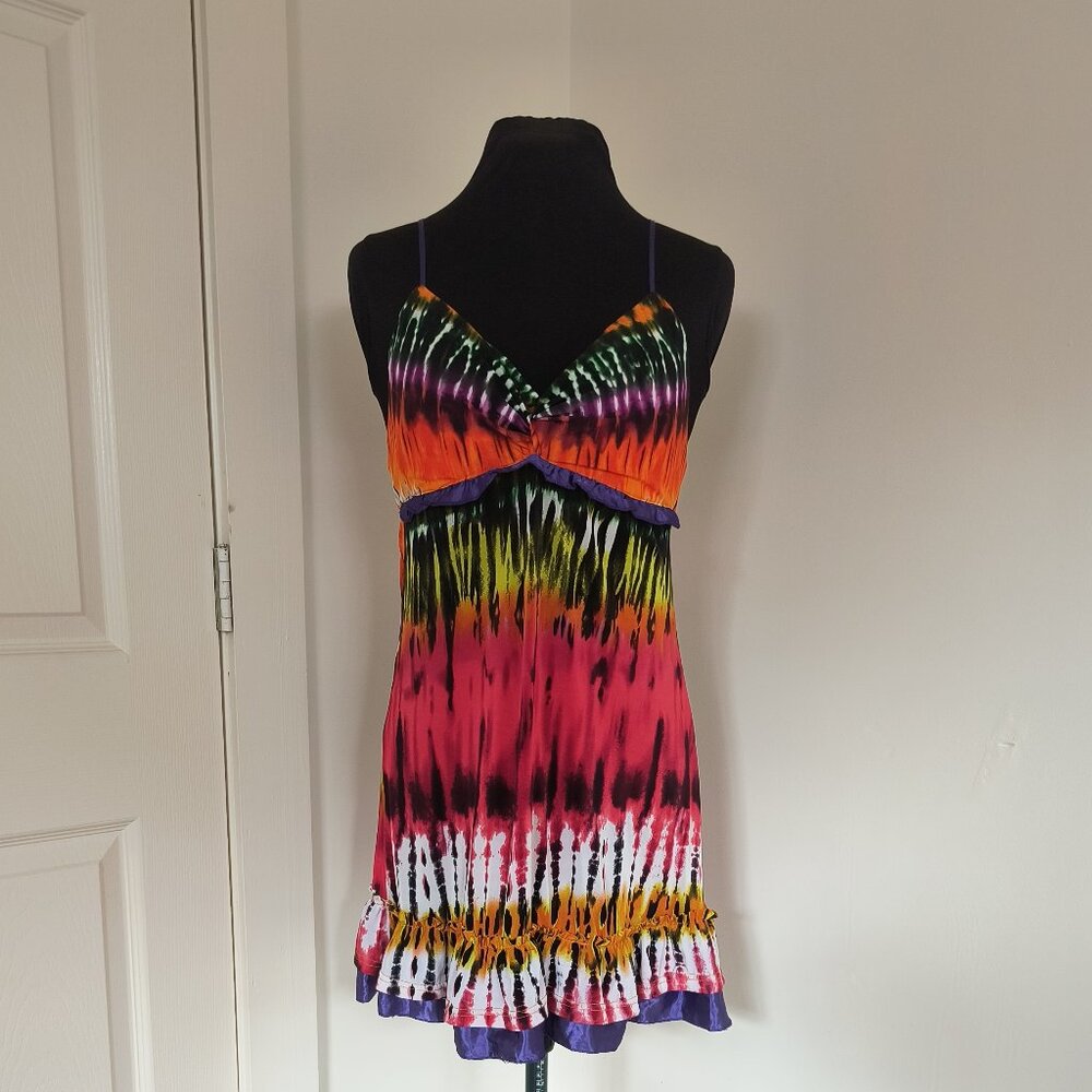 Ruffle Tie Dye Dress